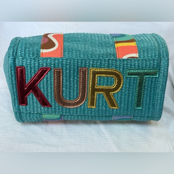 Kurt Geiger Multicolor Woven Tote and Crossbody NWT - Picture 8 of 13